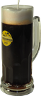 Kerze im Chübeli Bierglas